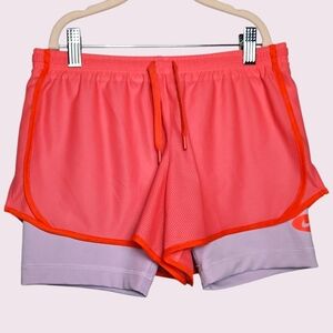 Nike Girl's Pink Orange Running Shorts